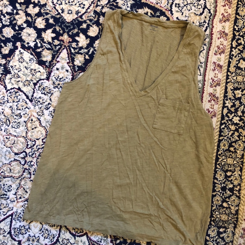 Madewell Whisper Cotton V-Neck Tank